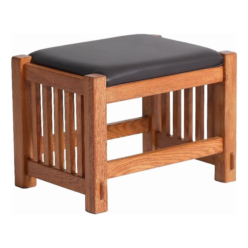 Outdoor Furniture Wood - Mission Oak voetenbank met spindels in
