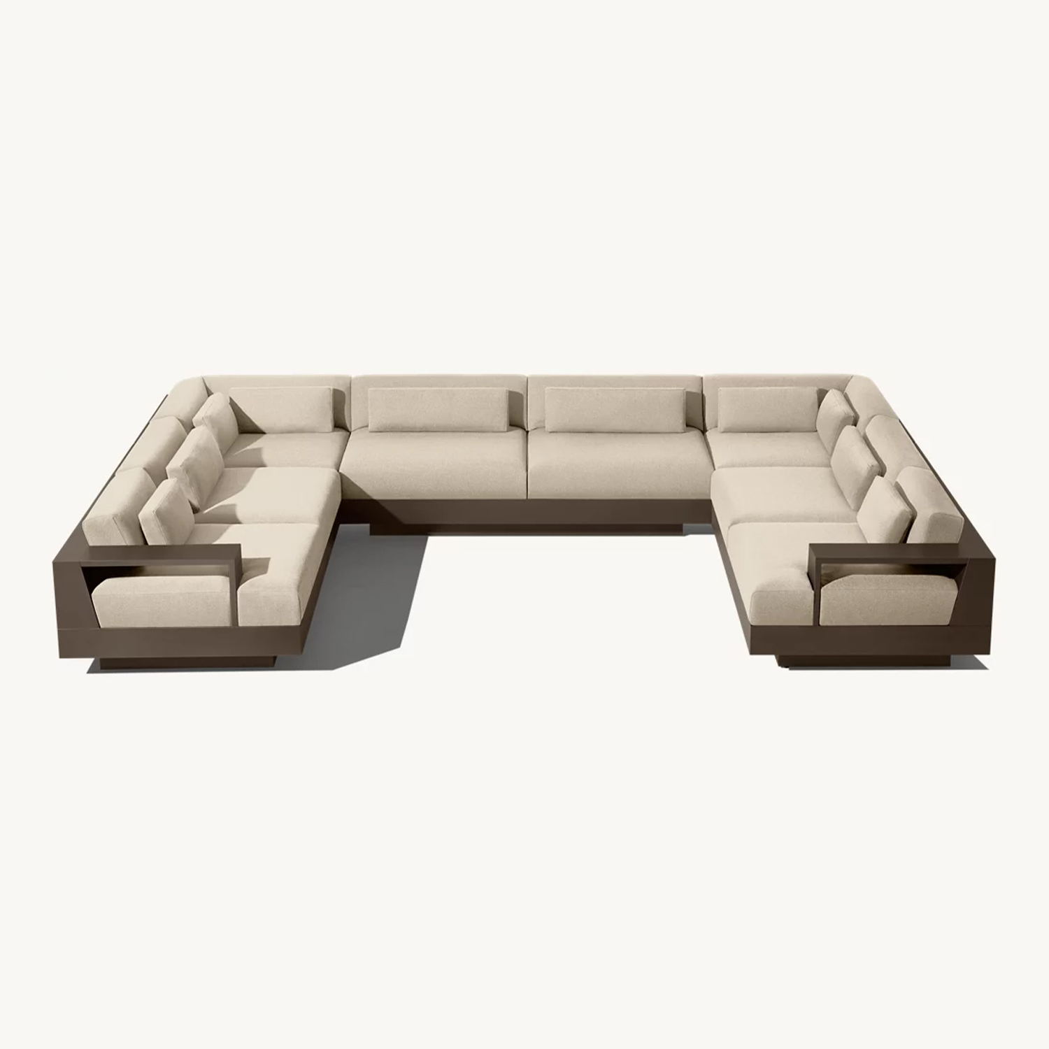 Outdoor Furniture Luxury - Luxe metalen aluminium frame combinatiebank terras