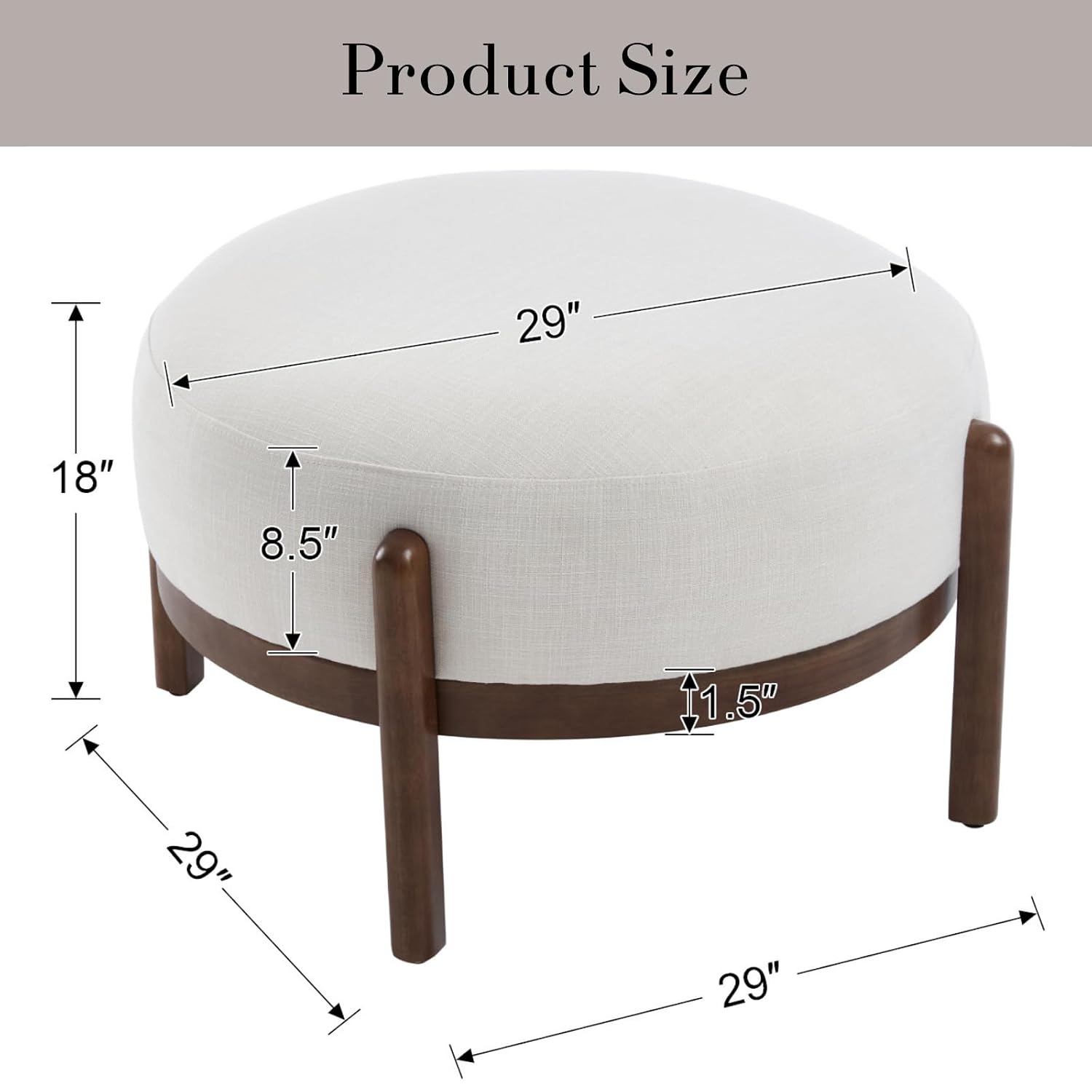 Sherpa-stoffen Ottomaanse bank - Outdoor Furniture Wood recensie en prijs