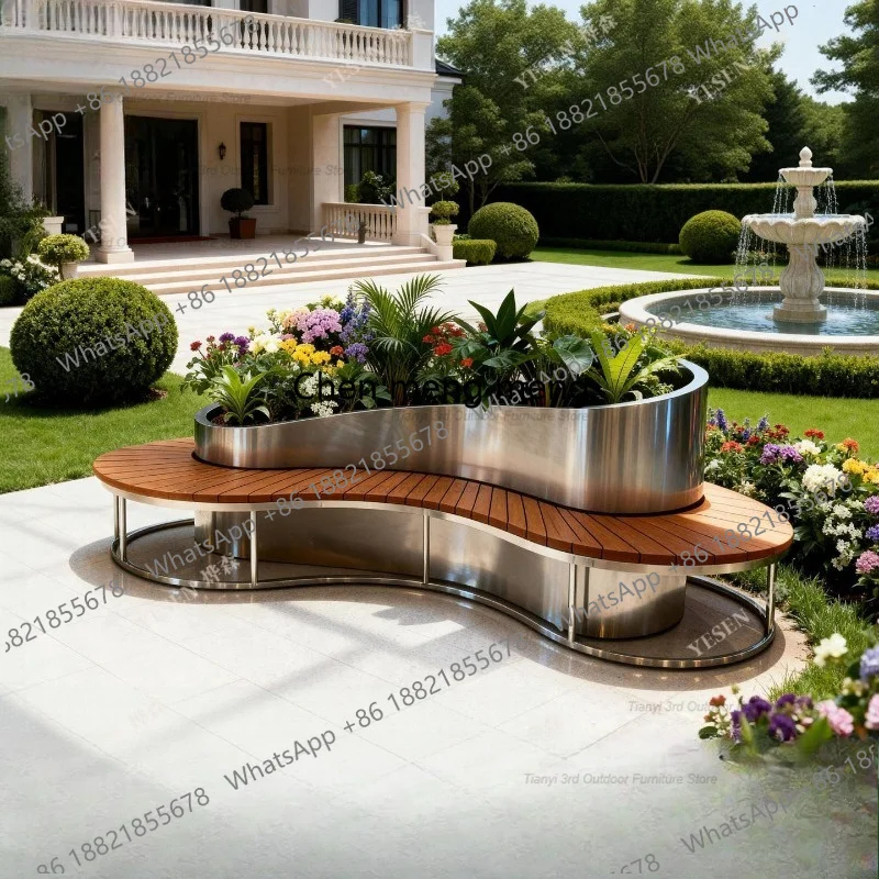 D80 RVS Bloembak Zitbank Buite - Outdoor Furniture Metal Chairs recensie en prijs