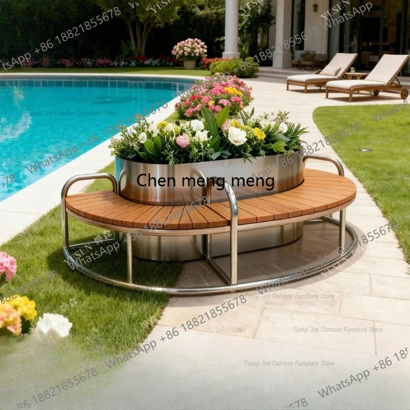 D80 RVS Bloembak Zitbank Buite - Outdoor Furniture Metal Chairs recensie en prijs