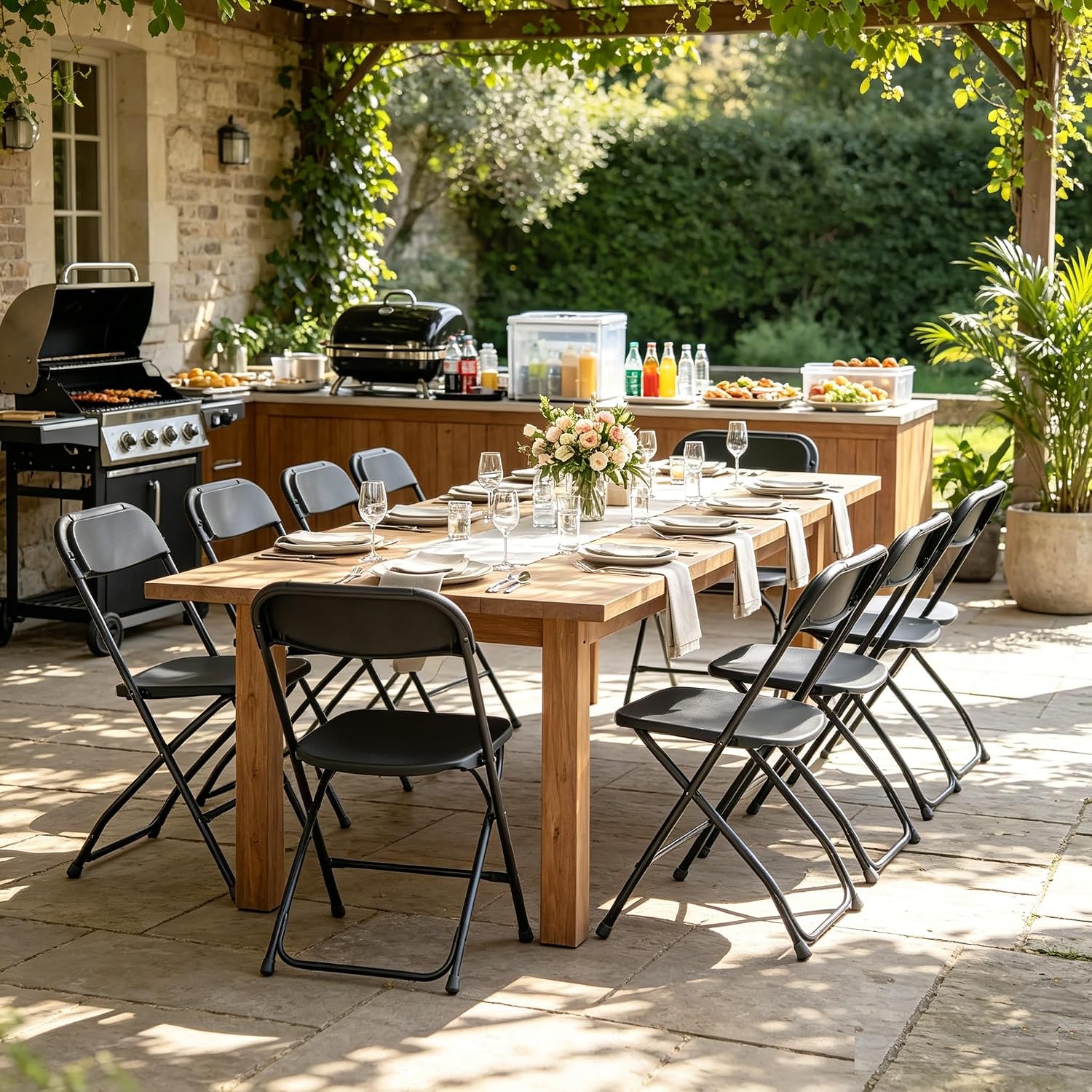 Zwarte opvouwbare stoel met me - Outdoor Furniture Metal Chairs recensie en prijs